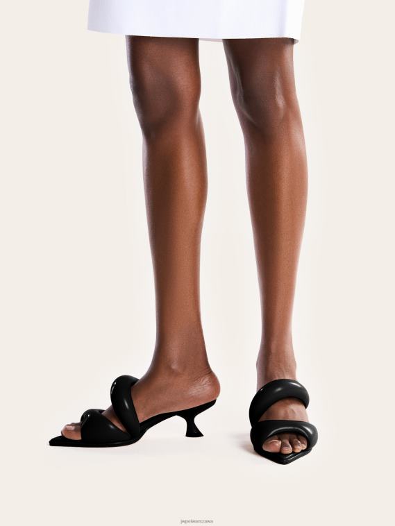 czarny sara mule T06LV307 JW PEI muł