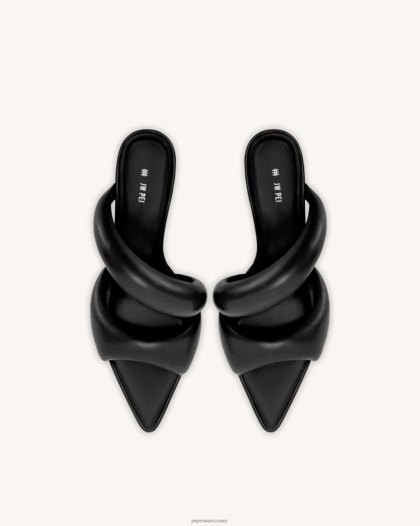 czarny sara mule T06LV307 JW PEI muł