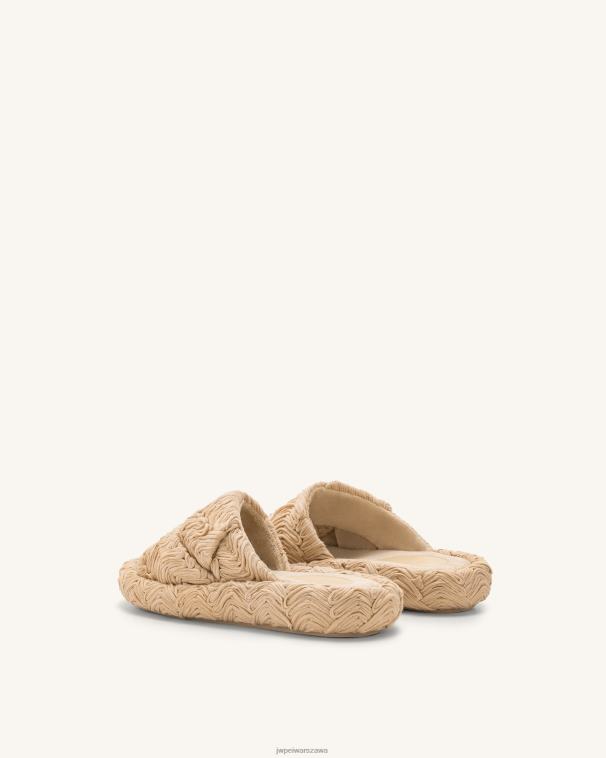 beżowy plecione sandały na platformie lilah T06LV342 JW PEI sandał