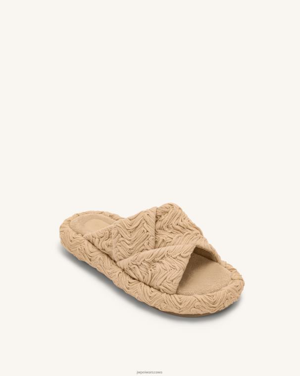 beżowy plecione sandały na platformie lilah T06LV342 JW PEI sandał