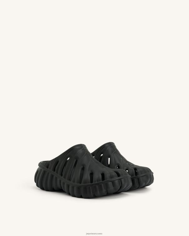 czarny Chodaki platformowe Tara Leaf T06LV311 JW PEI sandał