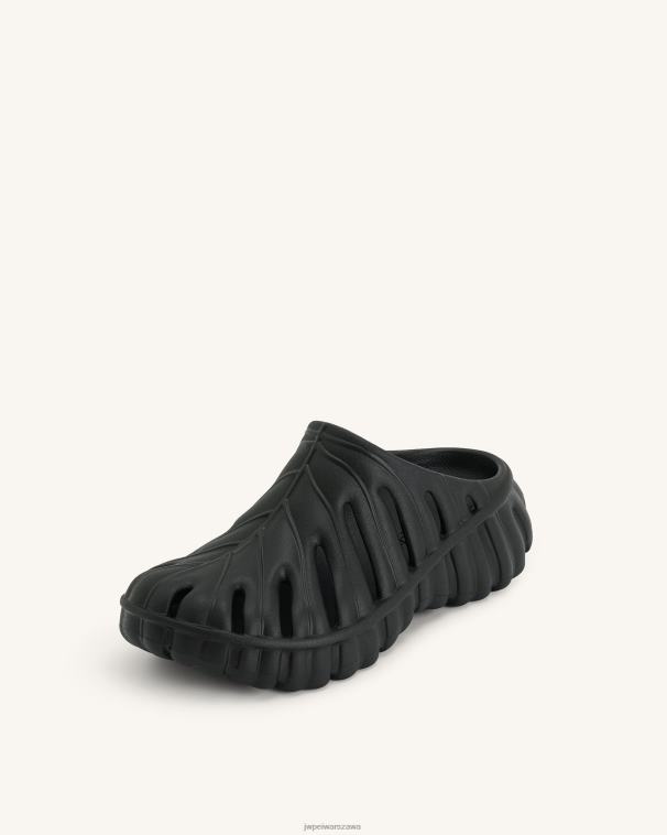 czarny Chodaki platformowe Tara Leaf T06LV311 JW PEI sandał