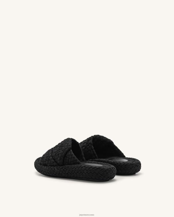 czarny plecione sandały na platformie lilah T06LV341 JW PEI sandał