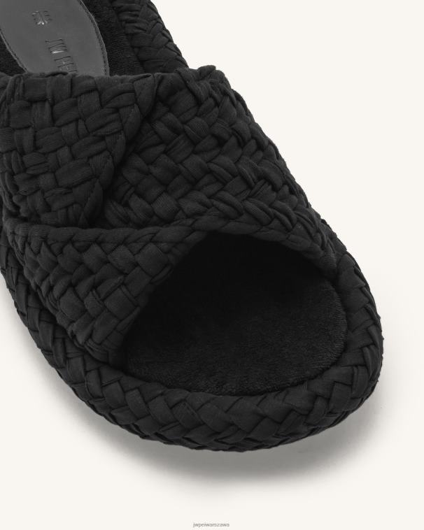 czarny plecione sandały na platformie lilah T06LV341 JW PEI sandał