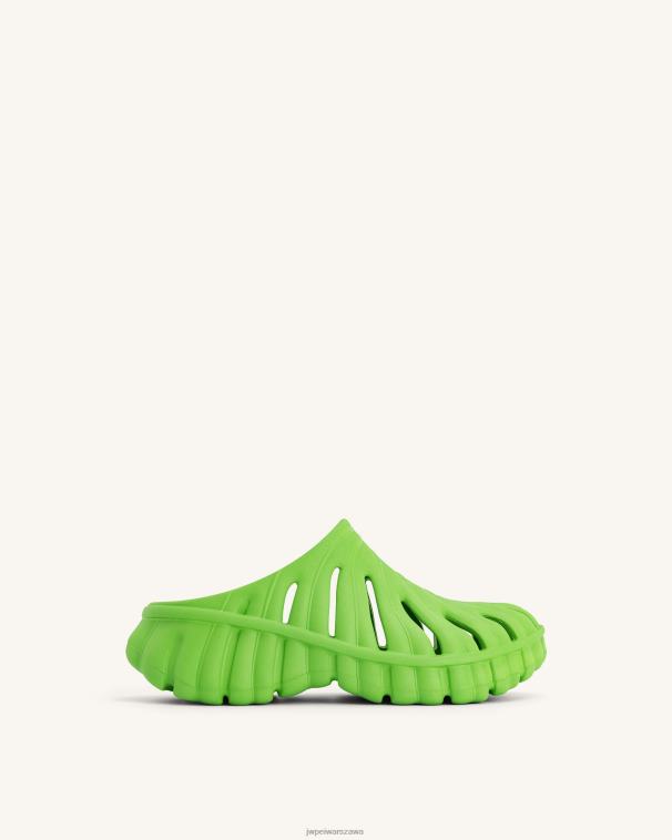 neonowa zieleń Chodaki platformowe Tara Leaf T06LV312 JW PEI sandał