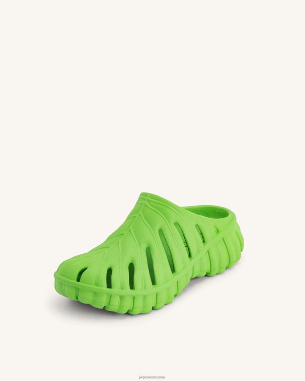 neonowa zieleń Chodaki platformowe Tara Leaf T06LV312 JW PEI sandał