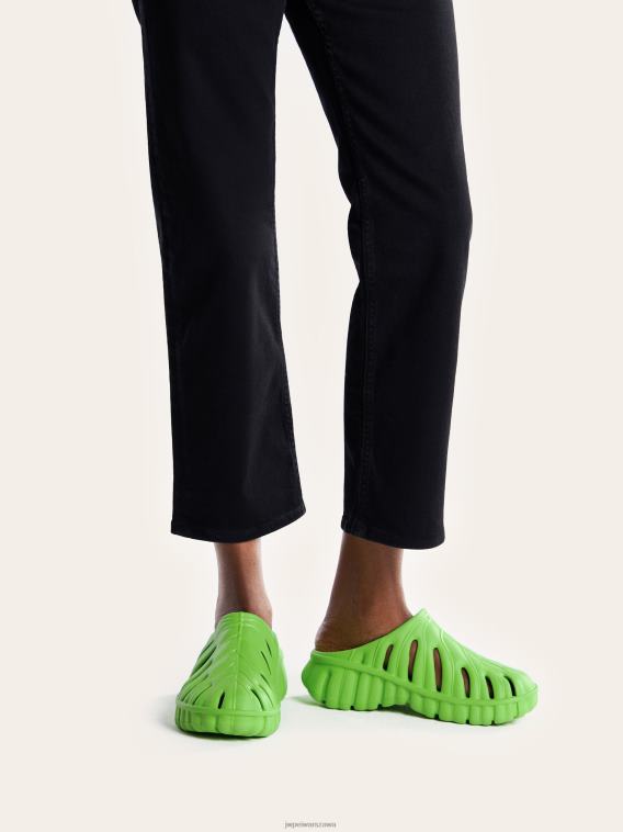 neonowa zieleń Chodaki platformowe Tara Leaf T06LV312 JW PEI sandał