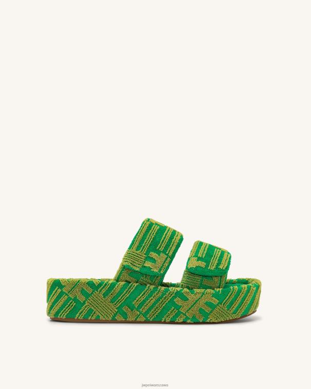 zielony Sandały frotte Lexi T06LV318 JW PEI sandał