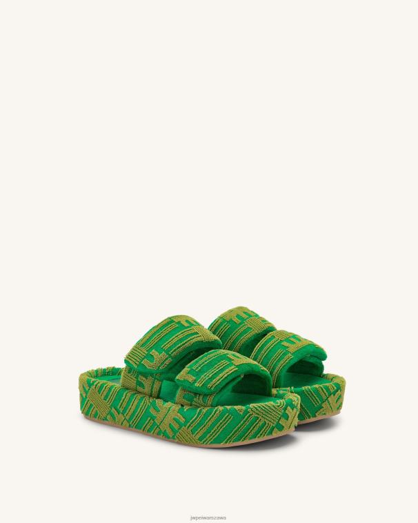 zielony Sandały frotte Lexi T06LV318 JW PEI sandał