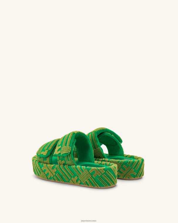 zielony Sandały frotte Lexi T06LV318 JW PEI sandał