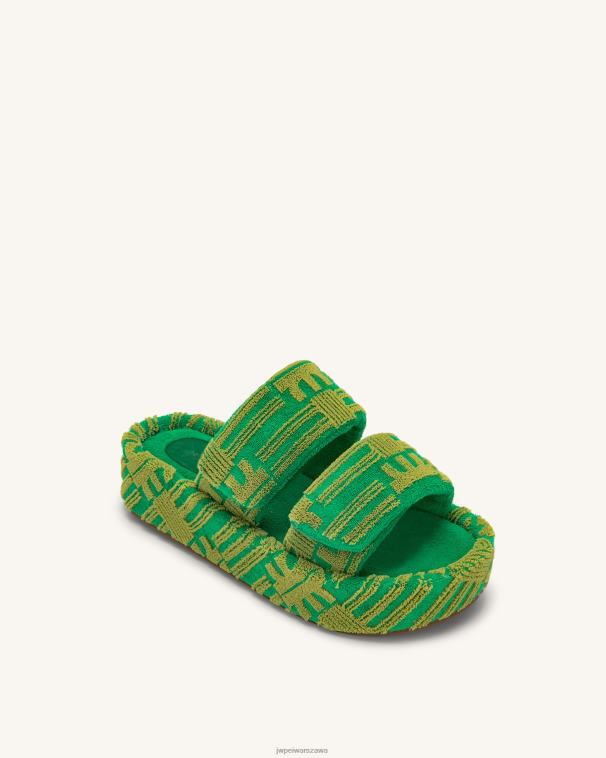 zielony Sandały frotte Lexi T06LV318 JW PEI sandał