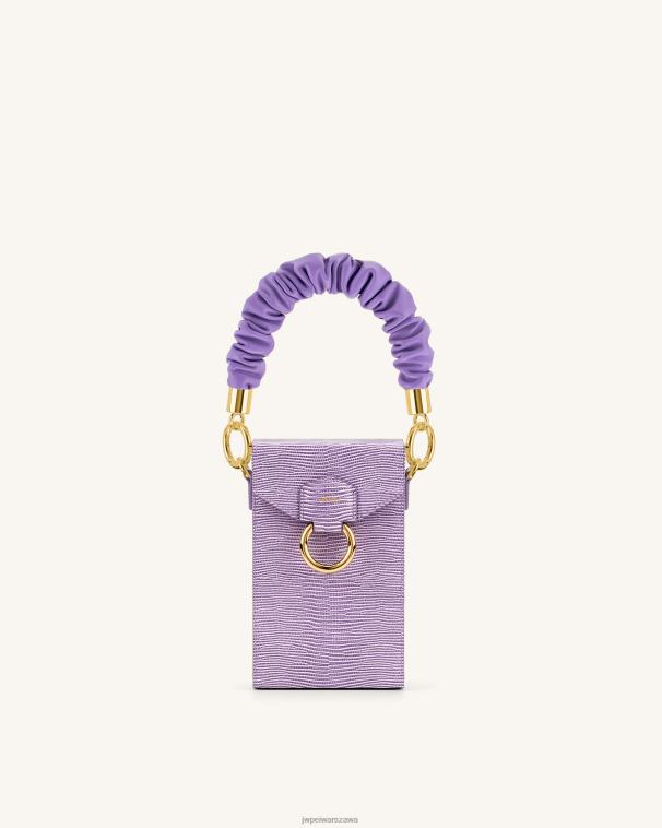 fioletowy pasek typu scrunchie T06LV272 JW PEI pasek