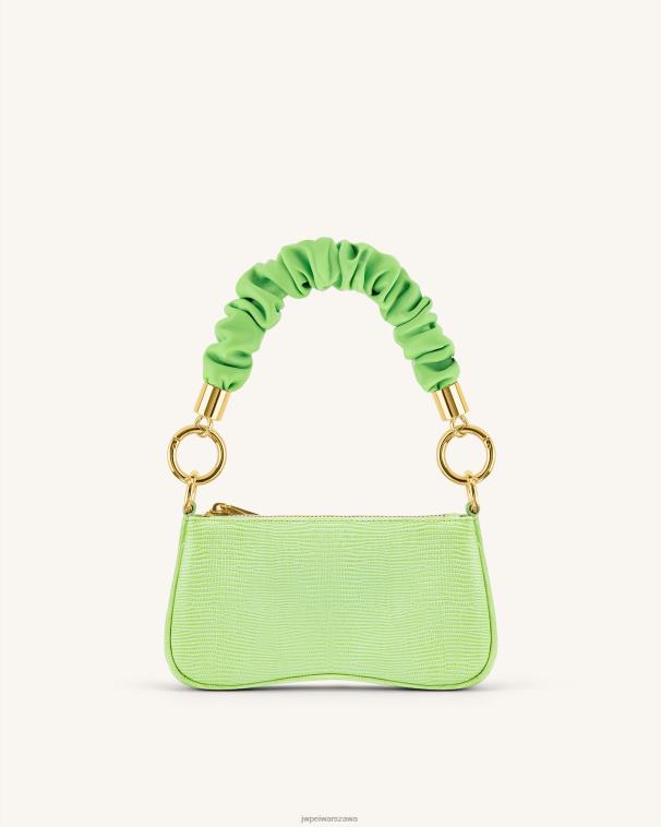 limonkowy pasek typu scrunchie T06LV276 JW PEI pasek
