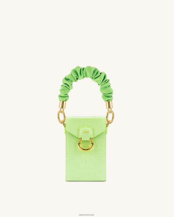 limonkowy pasek typu scrunchie T06LV276 JW PEI pasek