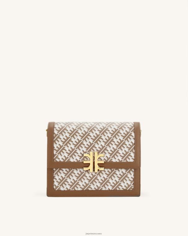 brązowy fei mini crossbody z klapką T06LV34 JW PEI torba na ramię