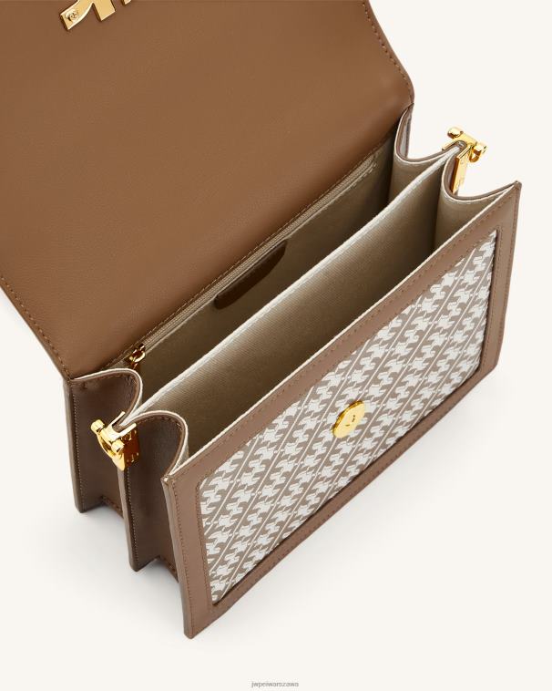 brązowy fei mini crossbody z klapką T06LV34 JW PEI torba na ramię