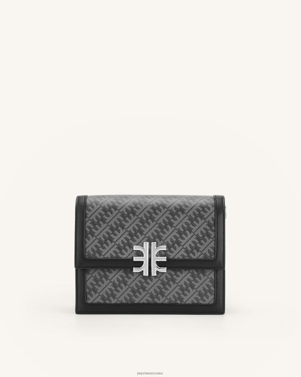 żelazna czerń fei mini crossbody z klapką T06LV36 JW PEI torba na ramię