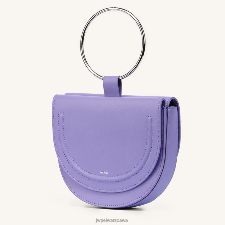 fioletowy crossbody z podwójnym księżycem T06LV13 JW PEI torba na ramię