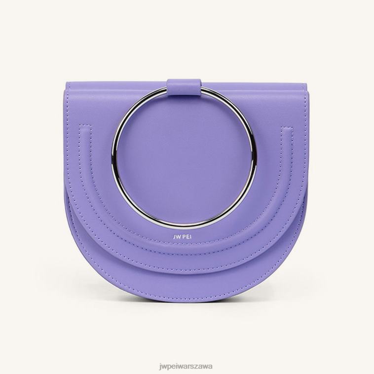 fioletowy crossbody z podwójnym księżycem T06LV13 JW PEI torba na ramię