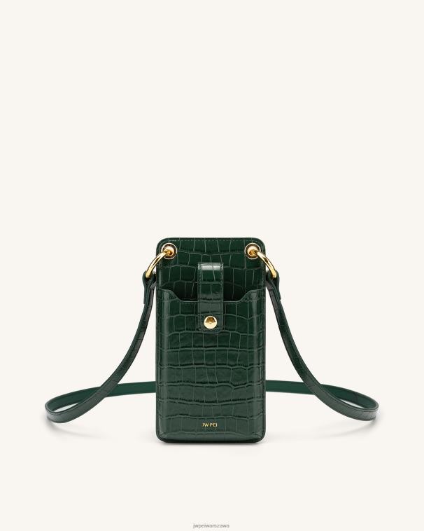 ciemnozielony krokodyl etui na telefon quinn T06LV188 JW PEI torba na telefon