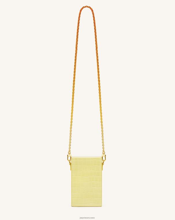 jasnożółty krokodyl Etui na telefon Lola Gradient Chain T06LV193 JW PEI torba na telefon