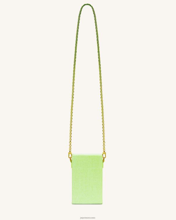 limonkowa jaszczurka Etui na telefon Lola Gradient Chain T06LV194 JW PEI torba na telefon