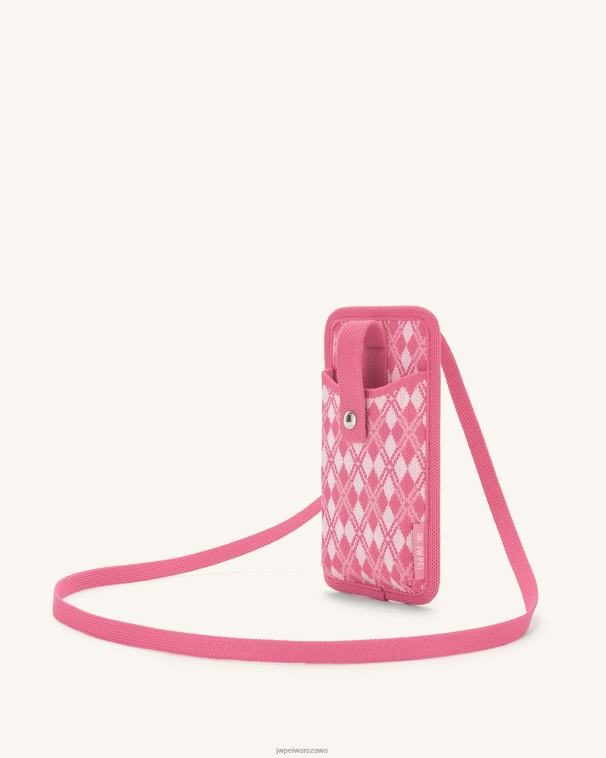 różowy i gorący róż Dzianinowa torba na telefon Aylin T06LV235 JW PEI torba na telefon