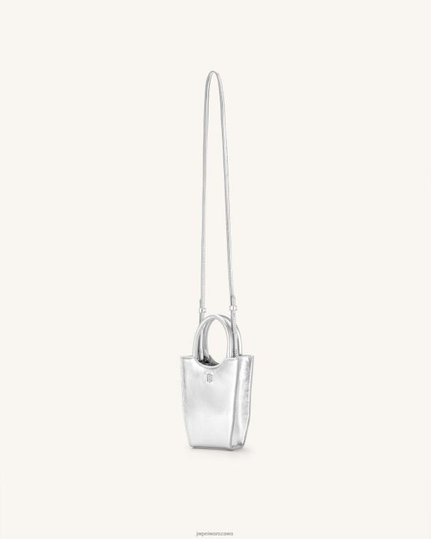 srebro Fei metaliczna torba na telefon T06LV237 JW PEI torba na telefon
