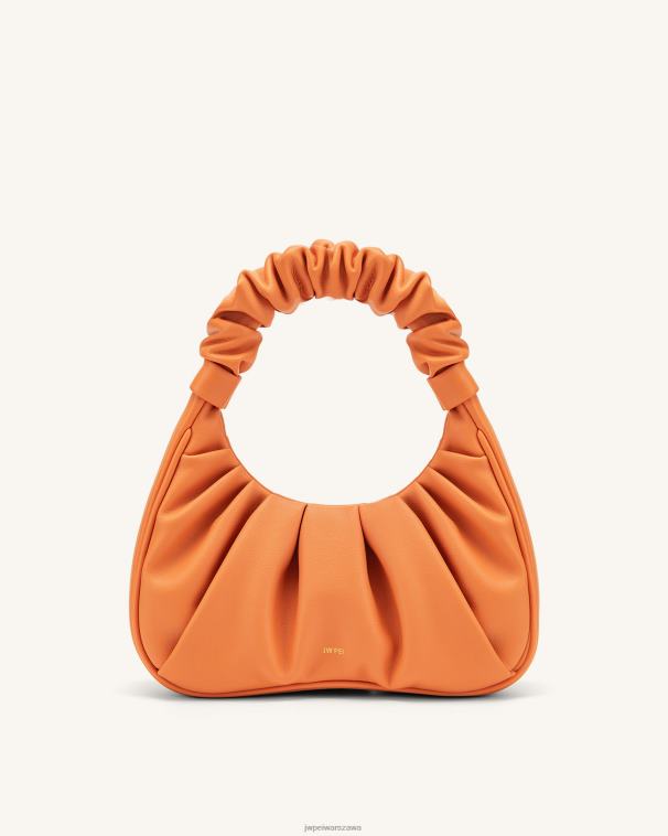 Pomarańczowy gabbi ruched torebka hobo T06LV69 JW PEI torba na ramię