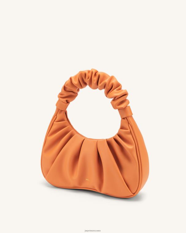 Pomarańczowy gabbi ruched torebka hobo T06LV69 JW PEI torba na ramię