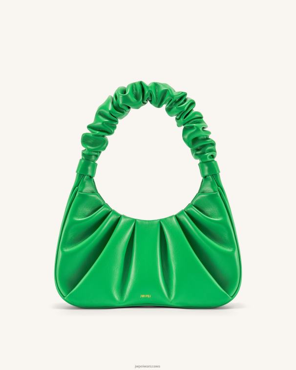 Zielona trawa gabbi ruched torebka hobo T06LV57 JW PEI torba na ramię