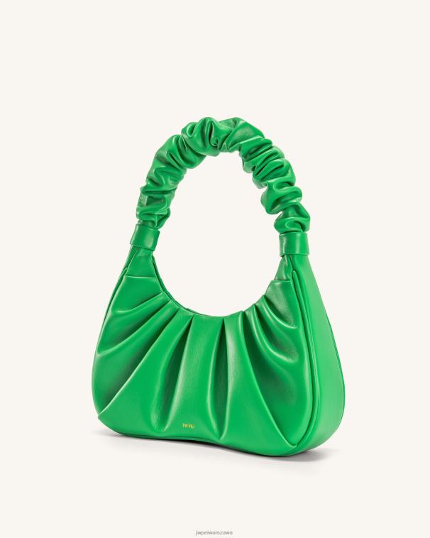 Zielona trawa gabbi ruched torebka hobo T06LV57 JW PEI torba na ramię