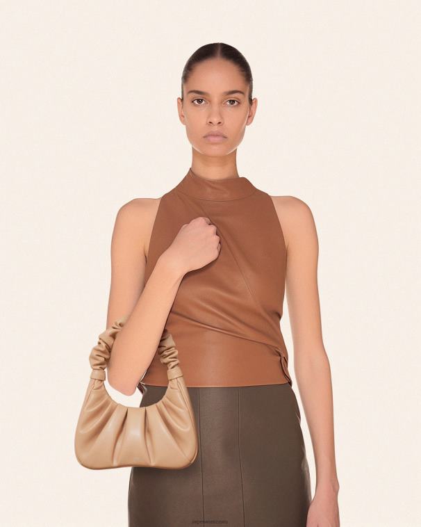 cukier trzcinowy gabbi ruched torebka hobo T06LV143 JW PEI torba na ramię