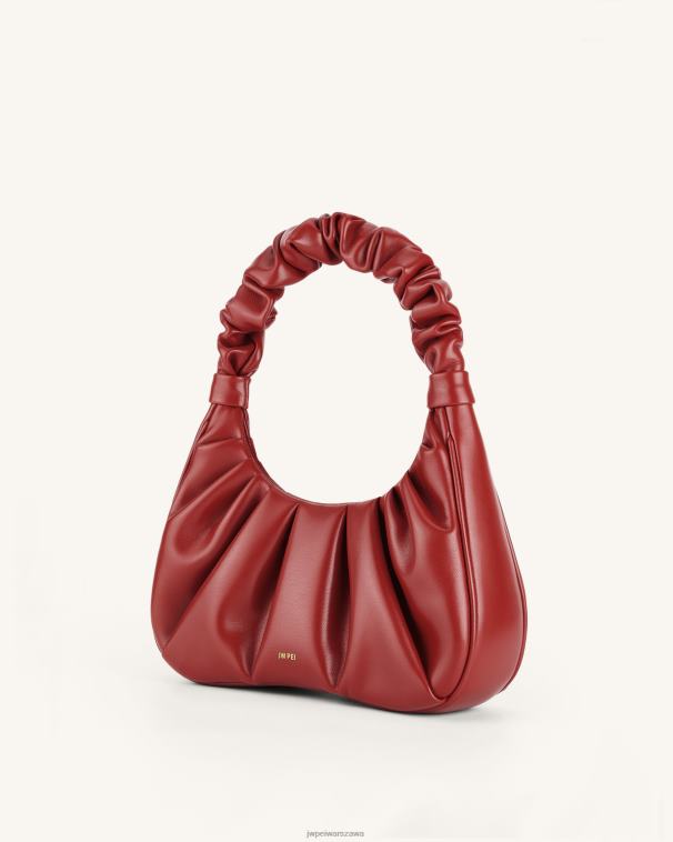 czerwony pieprz gabbi ruched torebka hobo T06LV84 JW PEI torba na ramię