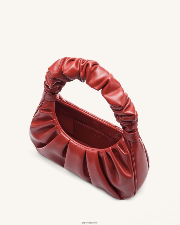 czerwony pieprz gabbi ruched torebka hobo T06LV84 JW PEI torba na ramię
