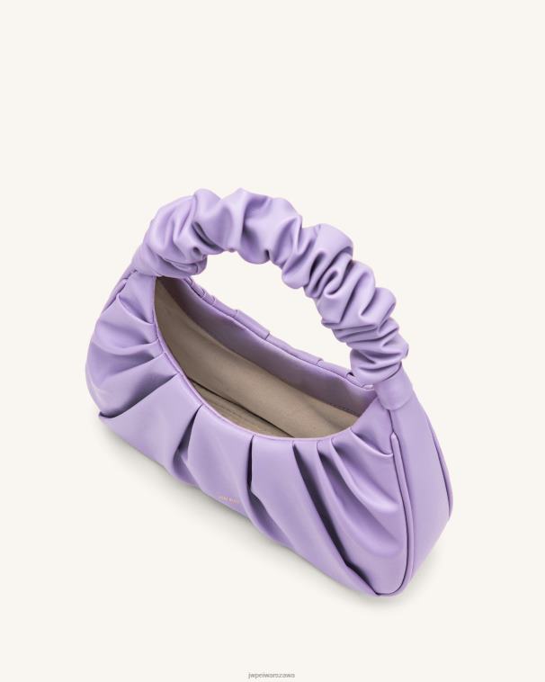 fioletowy gabbi ruched torebka hobo T06LV71 JW PEI torba na ramię