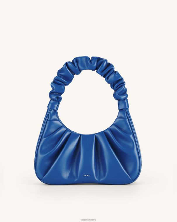 klasyczny niebieski gabbi ruched torebka hobo T06LV85 JW PEI torba na ramię