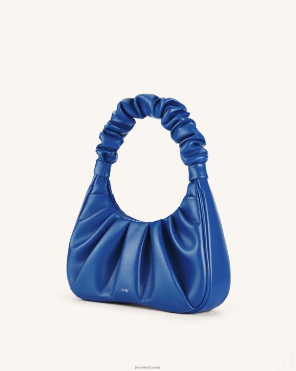 klasyczny niebieski gabbi ruched torebka hobo T06LV85 JW PEI torba na ramię