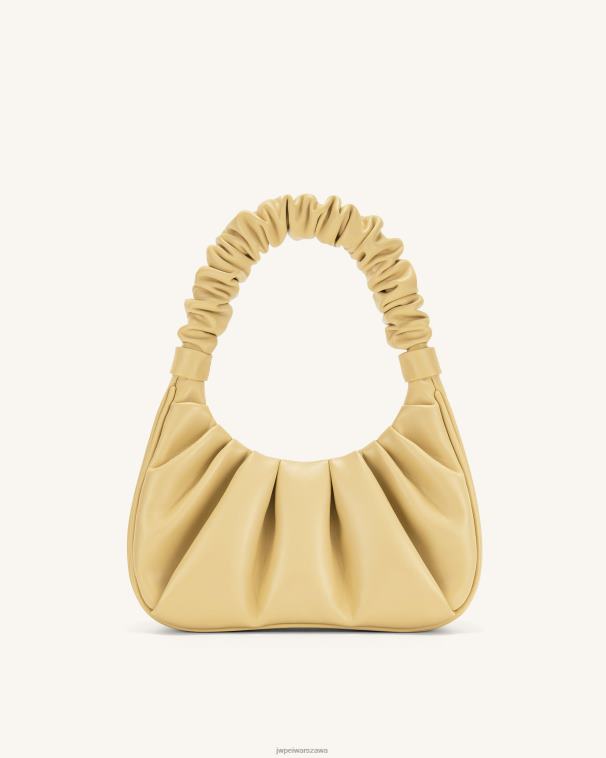 masło gabbi ruched torebka hobo T06LV140 JW PEI torba na ramię