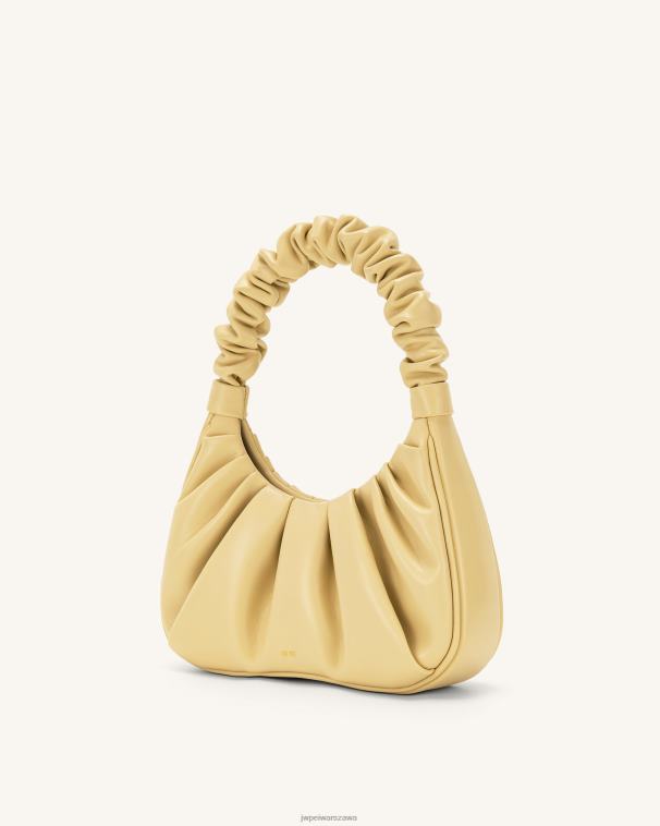 masło gabbi ruched torebka hobo T06LV140 JW PEI torba na ramię