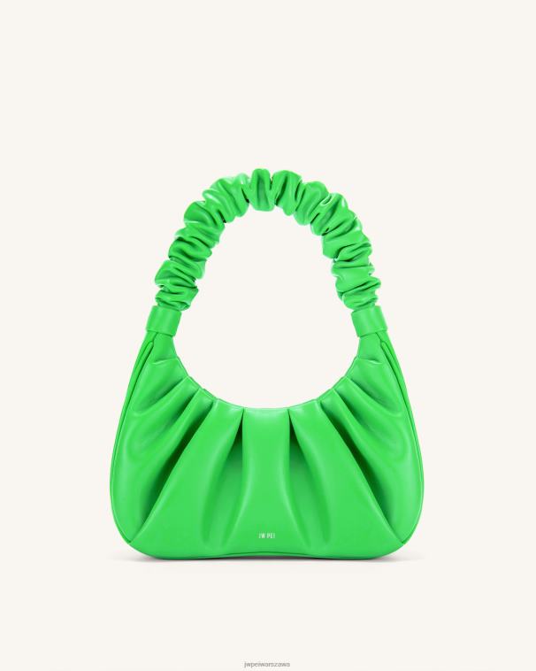 neonowa zieleń gabbi ruched torebka hobo T06LV137 JW PEI torba na ramię