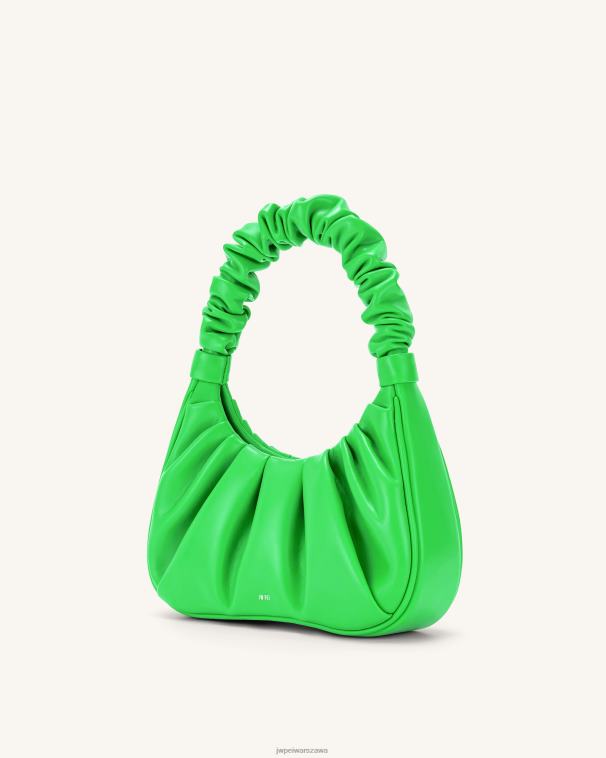 neonowa zieleń gabbi ruched torebka hobo T06LV137 JW PEI torba na ramię