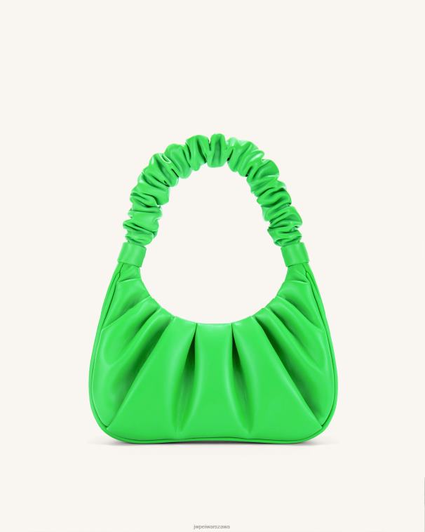 neonowa zieleń gabbi ruched torebka hobo T06LV137 JW PEI torba na ramię