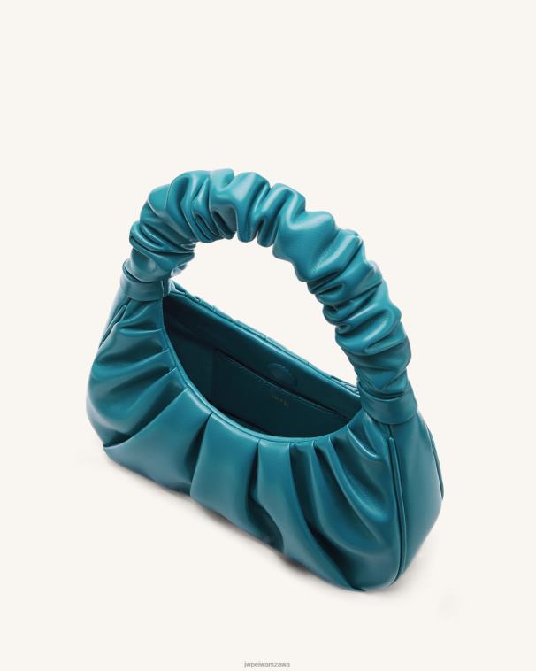 paw niebieski gabbi ruched torebka hobo T06LV82 JW PEI torba na ramię