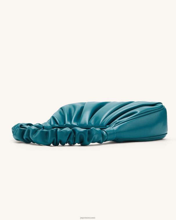 paw niebieski gabbi ruched torebka hobo T06LV82 JW PEI torba na ramię