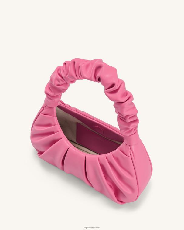 różowy gabbi ruched torebka hobo T06LV56 JW PEI torba na ramię