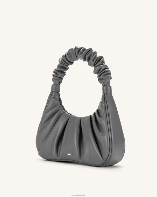 szary gabbi ruched torebka hobo T06LV124 JW PEI torba na ramię