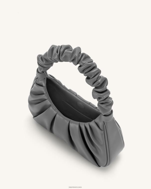 szary gabbi ruched torebka hobo T06LV124 JW PEI torba na ramię