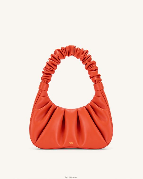 szkarłat gabbi ruched torebka hobo T06LV138 JW PEI torba na ramię